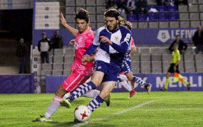 Migue García en una acció del partit contra l'Hércules | Sandra Dihör